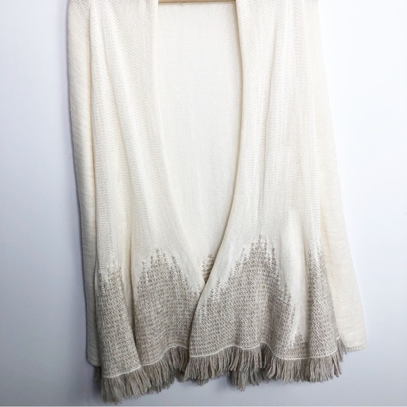 MOTH by Anthropologie Nevis Cream, open closure duster cardigan - Picture 7 of 16